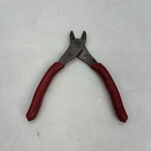 (MA5) Snap-on 86ACF 8.5" inch Red Soft Grip Diagonal Cutter Pliers Red Grip Used